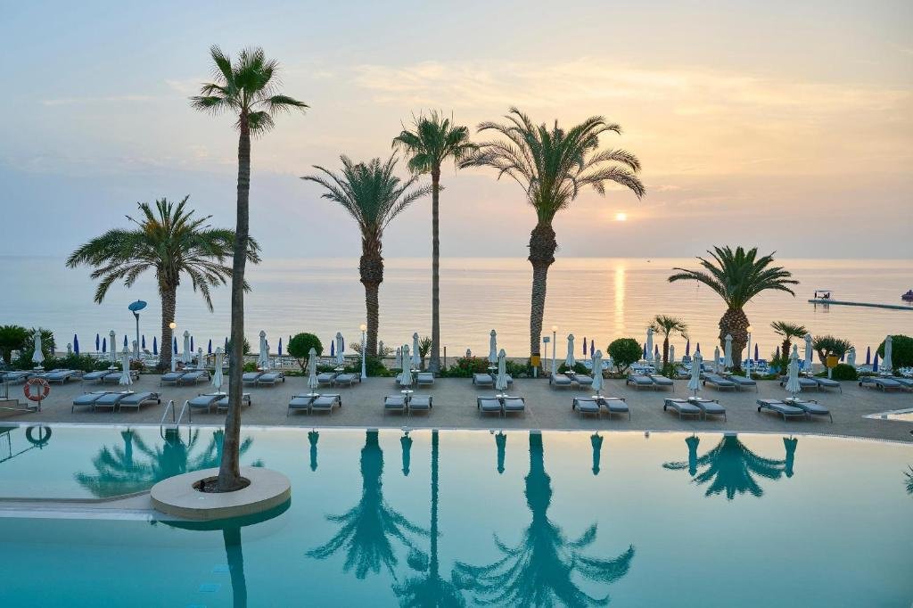 Luxury pool area at Sunrise Beach Hotel in Protaras, Cyprus